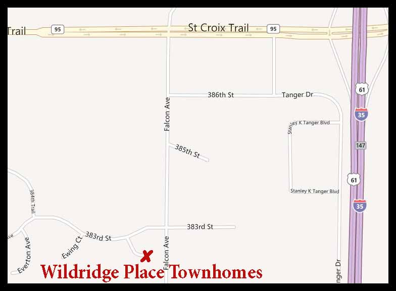 North Branch Townhouse Map